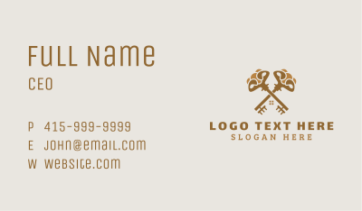 Key House Security Business Card Image Preview