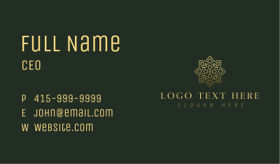 Luxury Star Mandala Business Card Image Preview