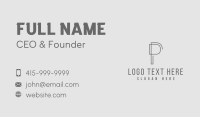 Modern Minimalist Monoline Business Card Design