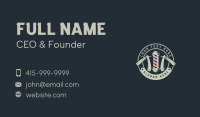 Barbershop Razor Grooming Business Card Image Preview