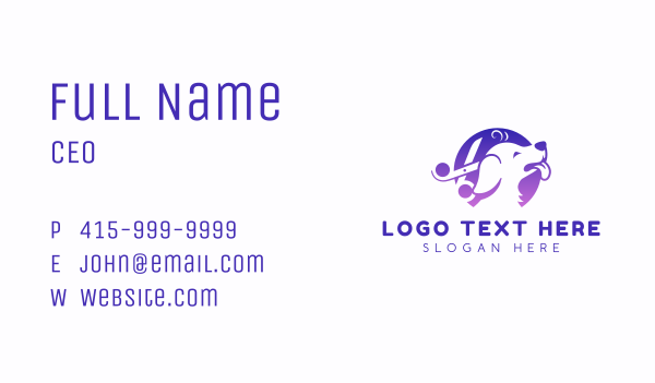 Dog Grooming Pet Business Card Design Image Preview