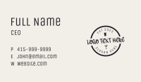 Business Hipster Diner Wordmark Business Card Image Preview