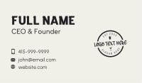 Business Hipster Diner Wordmark Business Card Image Preview