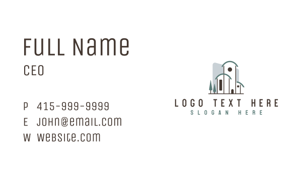 Architecture Realty Structure Business Card Design Image Preview