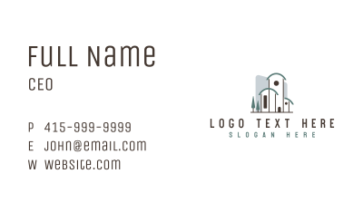 Architecture Realty Structure Business Card Image Preview