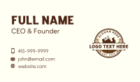 Lumberjack Woodwork Carpentry Business Card Image Preview