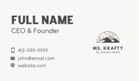 Mountain Alpine Sun Business Card Image Preview