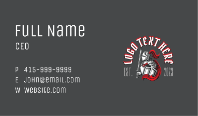 Medieval Knight Sword Business Card Image Preview