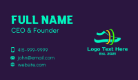 Space Running Shoes Business Card Design