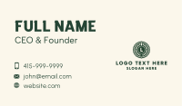 Green Leaf Laurel Letter Business Card Image Preview