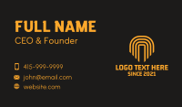 Linear Arch Construction Business Card Design