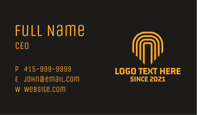 Linear Arch Construction Business Card