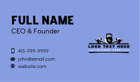 Kettlebell Gym Equipment Business Card Image Preview