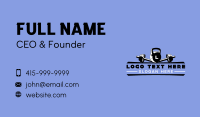 Kettlebell Gym Equipment Business Card Preview