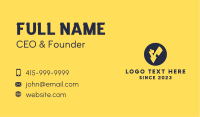 Yellow Voltage Letter V Business Card Image Preview