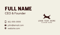 Jumping Pet Dog Business Card Image Preview