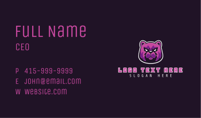 Fierce Bear Gaming Business Card Image Preview