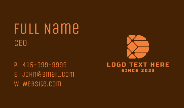 Geometric Letter D Company  Business Card Design Image Preview