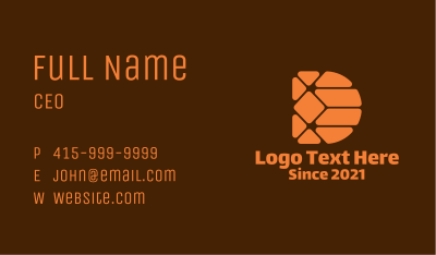Geometric Letter D Company  Business Card