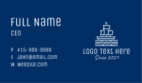 White Ship Boat Business Card Image Preview