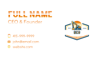 Excavation Engineering Machine Business Card Image Preview