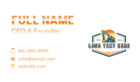 Excavation Engineering Machine Business Card Design