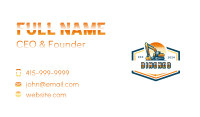 Excavation Engineering Machine Business Card Image Preview