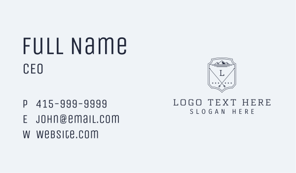 Nature Arrow Lettermark Business Card Design Image Preview