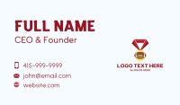 American Football Medal Business Card Design