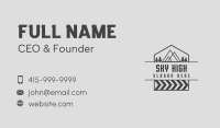 Gray Mountain Hiking Business Card Design