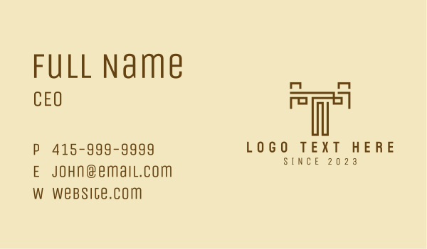 Construction Maze Letter T Business Card Design Image Preview