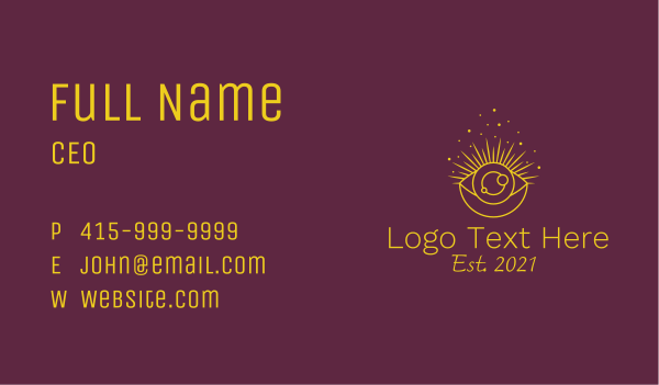 Fortune Teller Vision Business Card Design Image Preview