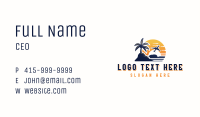 Island Sunset Travel Business Card Image Preview