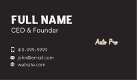 Funky Retro Wordmark Business Card Image Preview