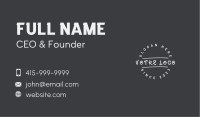 Generic Streetwear Wordmark Business Card Image Preview