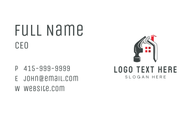 Nail Hammer Housing Business Card Image Preview