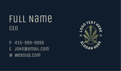 Cannabis Weed Herbal Business Card Image Preview