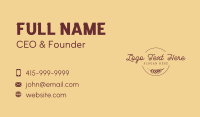 Premium Handwritten Emblem Business Card Image Preview