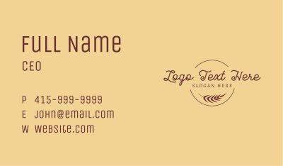 Premium Handwritten Emblem Business Card Image Preview