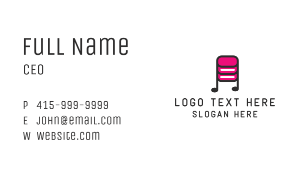 Digital Music Database Business Card Design Image Preview