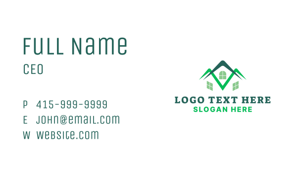 House Roof Renovation Business Card Design Image Preview