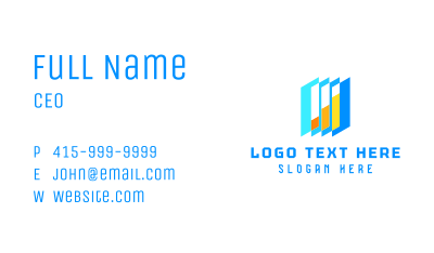 Generic Colorful Chart Business Card