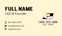 Bulldozer Contractor Machinery Business Card Image Preview