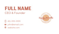 Wordmark Restaurant Badge Business Card Image Preview