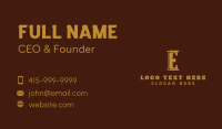 Gold Architect Builder Business Card Image Preview
