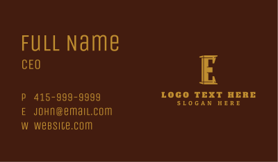 Gold Architect Builder Business Card Image Preview