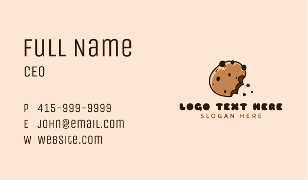 Cookie Pastry Shop Business Card Design Image Preview