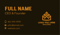 Gold Crown House Business Card Design