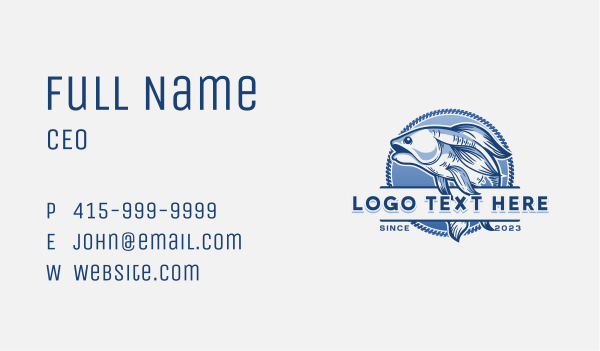 Fish Seafood Market Business Card Design Image Preview