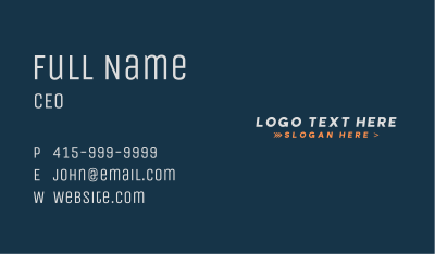 Generic Business Logistics Business Card Image Preview
